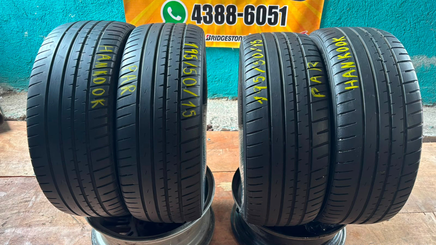 JUEGO DE LLANTAS 195/50/15 HANKOOK