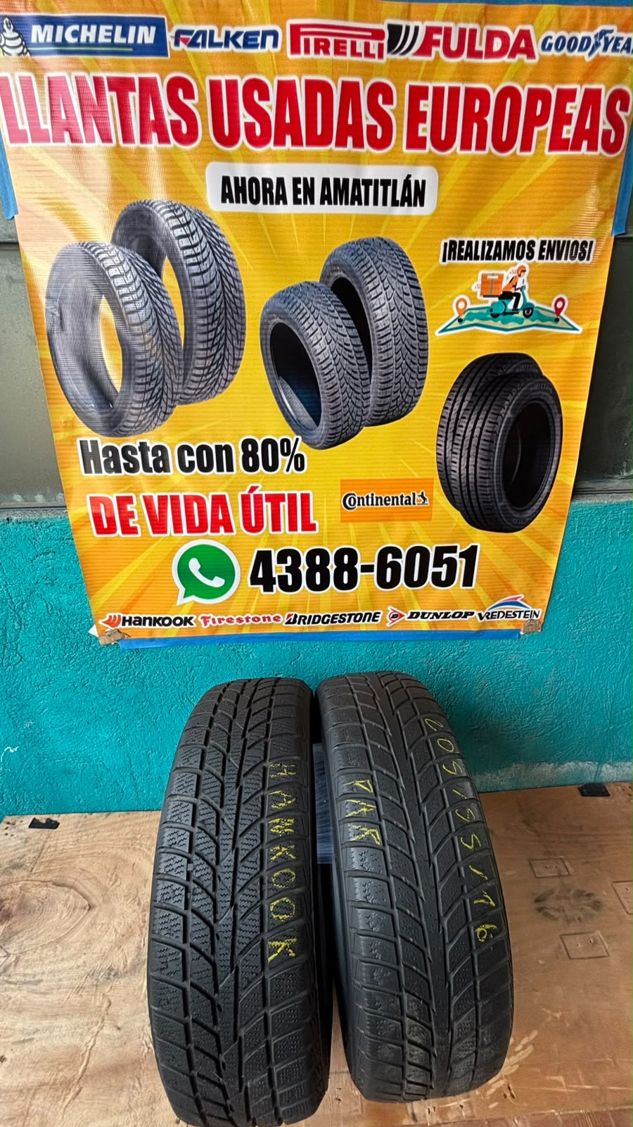 PAR DE LLANTAS 205/55/16 HANKOOK