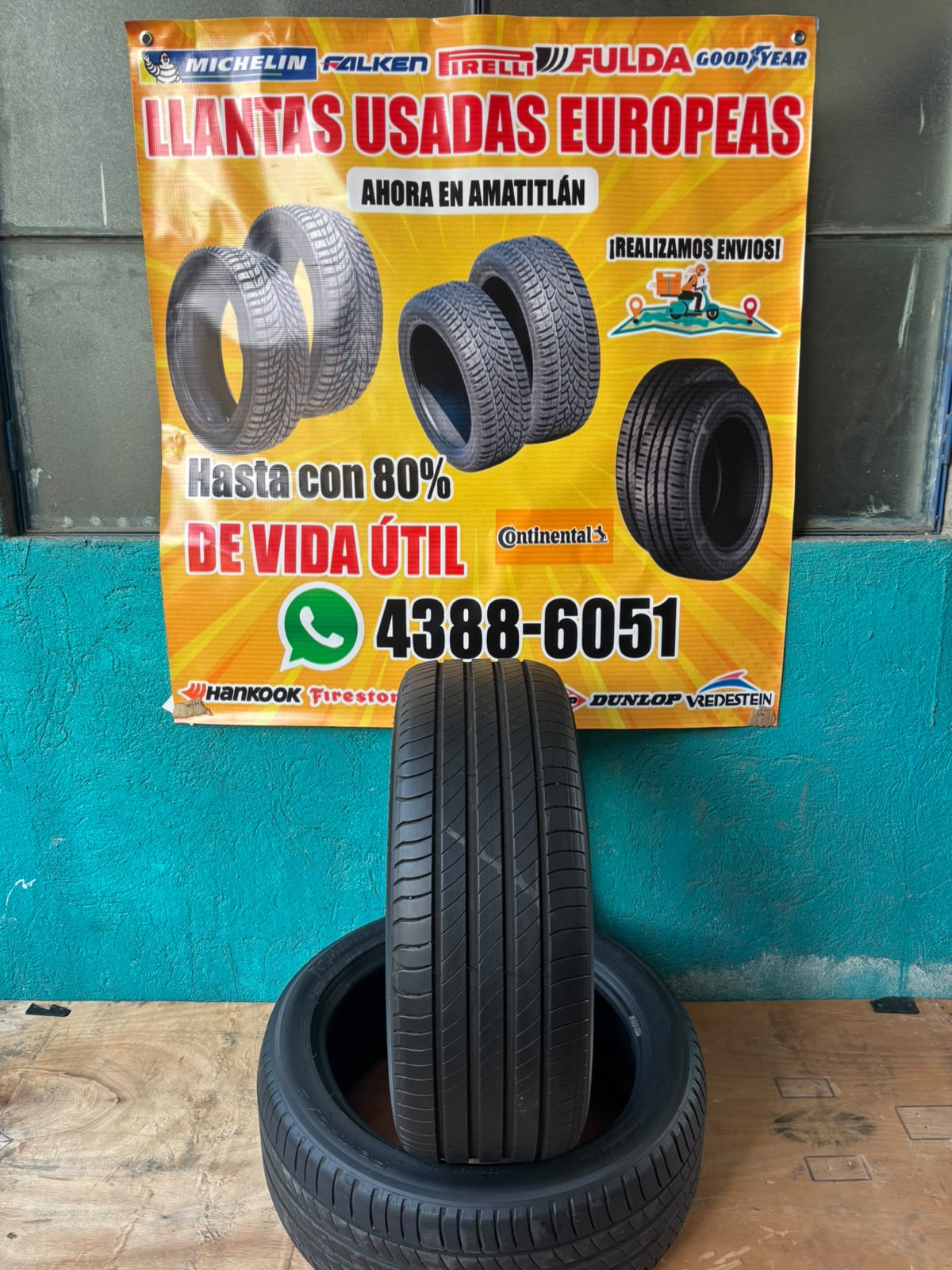 PAR DE LLANTAS 225/45/17 MICHELLIN