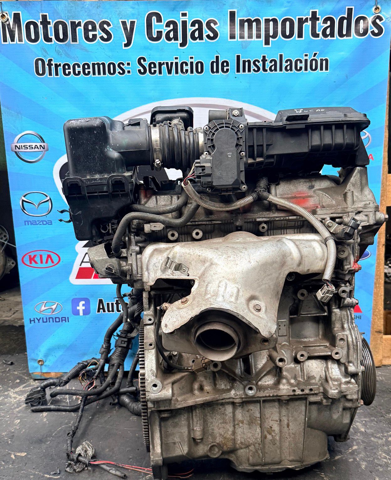 MOTOR HR16 COMPLETO NISSAN VERSA 2013 1.6 VER13C1401