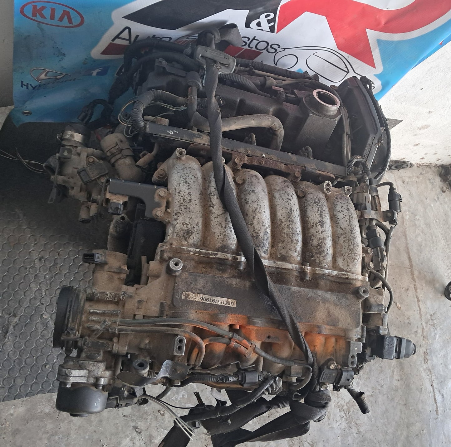 MOTOR G6CU HYUNDAI SANTA FE 2005 COMPLETO