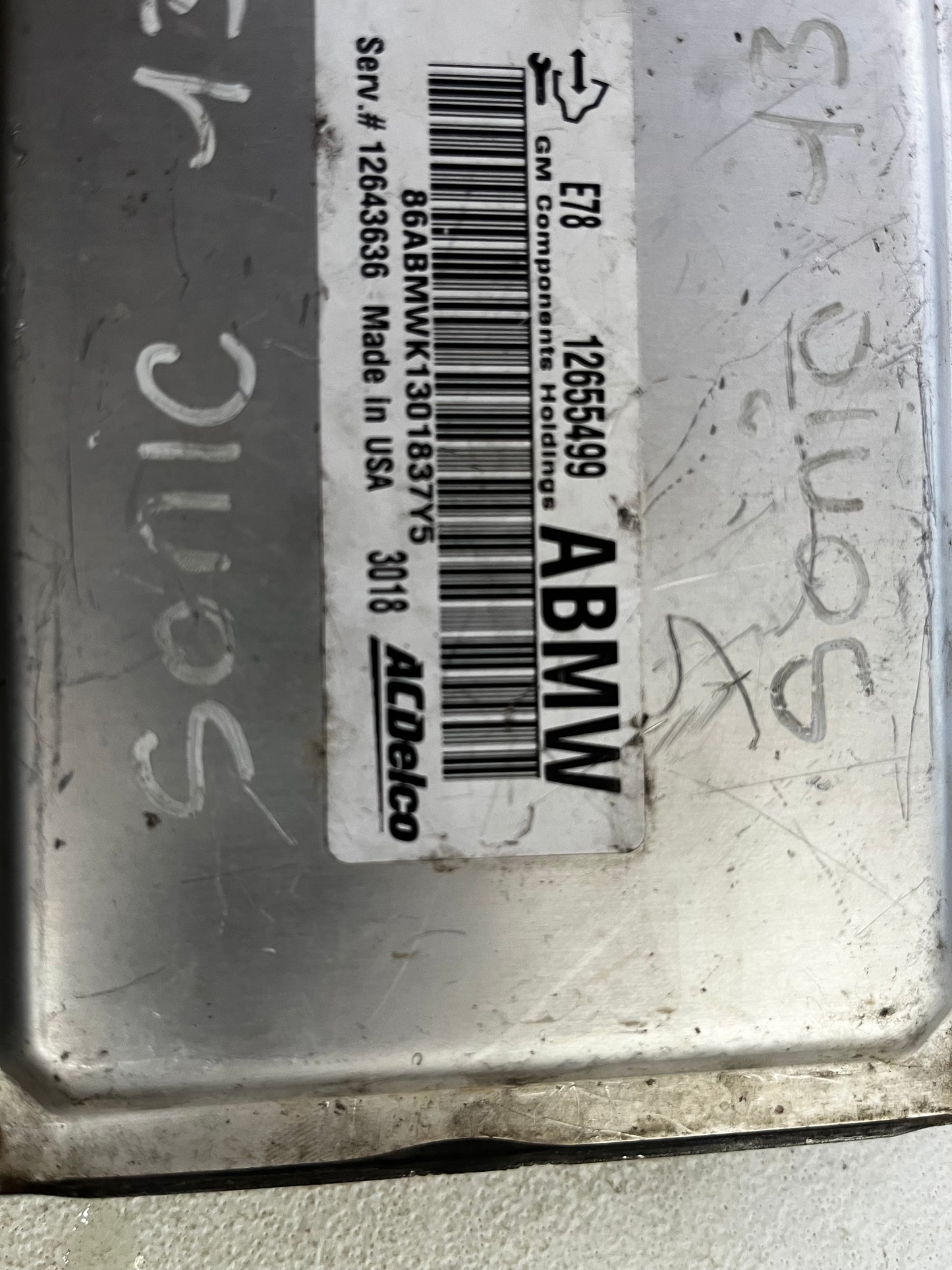 COMPUTADORA ABMW PARA CHEVROLET SONIC AUTOMATICO 2013 1.8