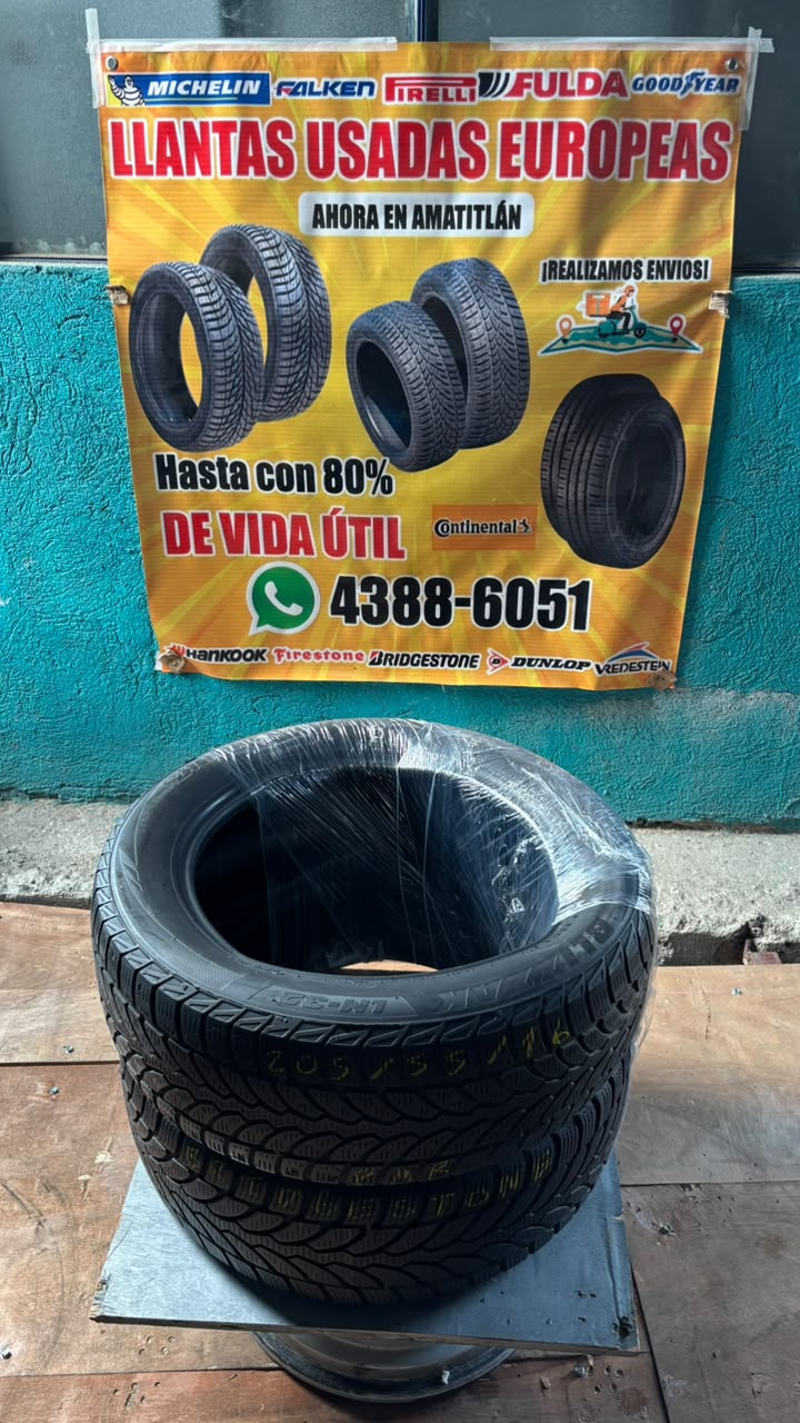 PAR DE LLANTAS 20/55/16 BRIDGESTONE