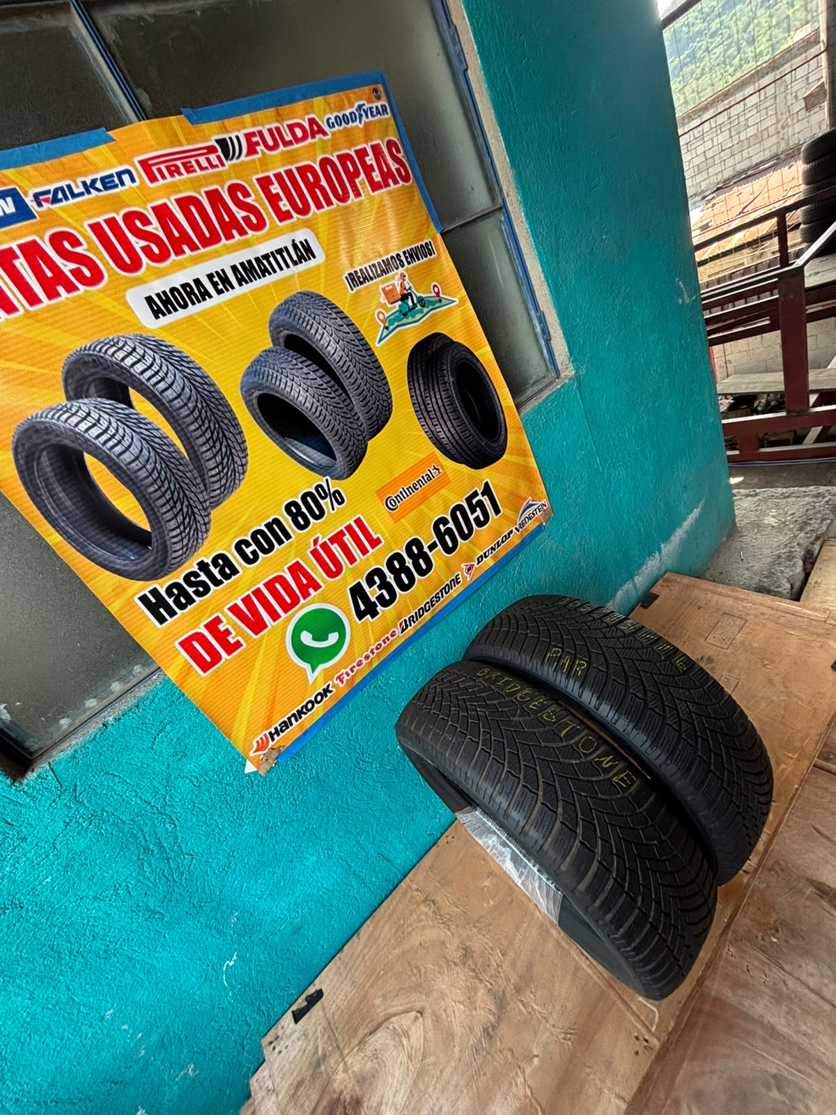 PAR DE LLANTAS 205/55/15 BRIDGESTONE
