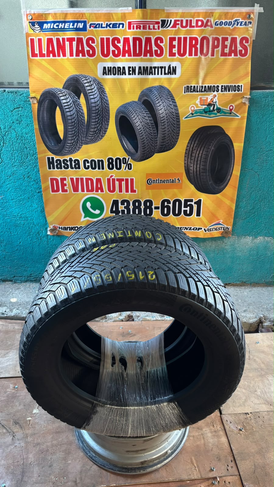 PAR DE LLANTAS 215/55/16 CONTINENTAL