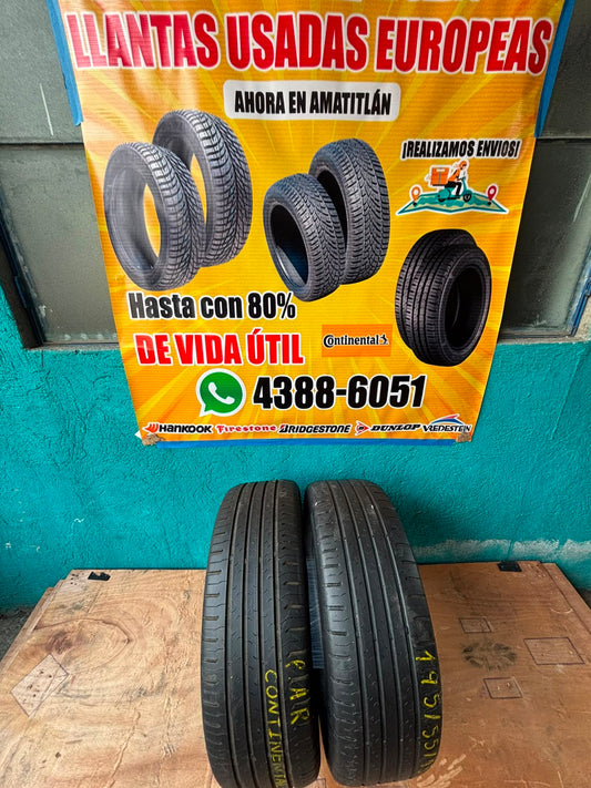 PAR DE LLANTAS 195/55/15 CONTINENTAL