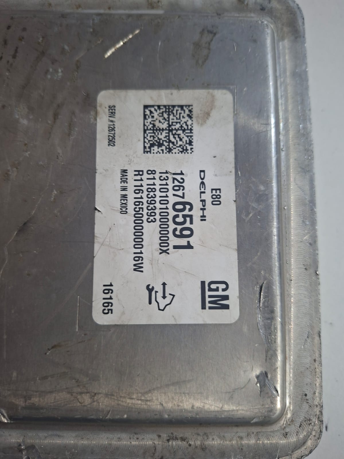 COMPUTADORA CHEVROLET CRUZE 2013 E80 12676591