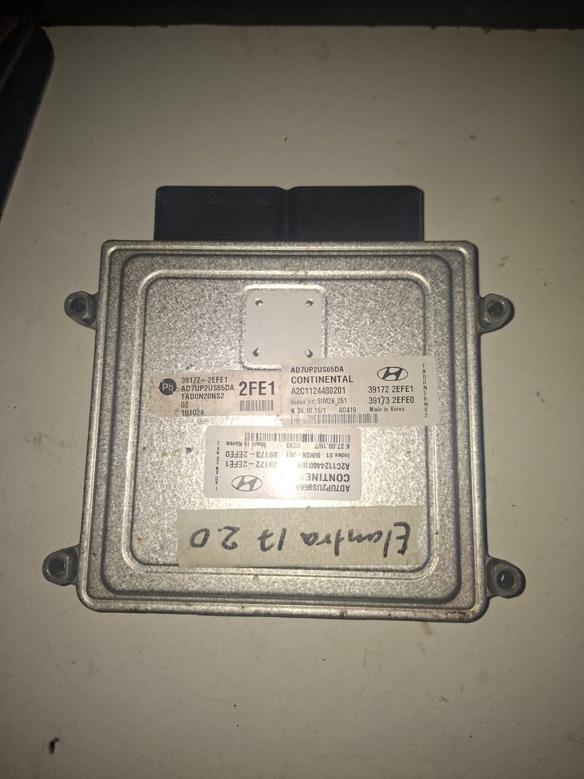 COMPUTADORA HYUNDAI ELANTRA 17 2FE1 39172-2EFE1