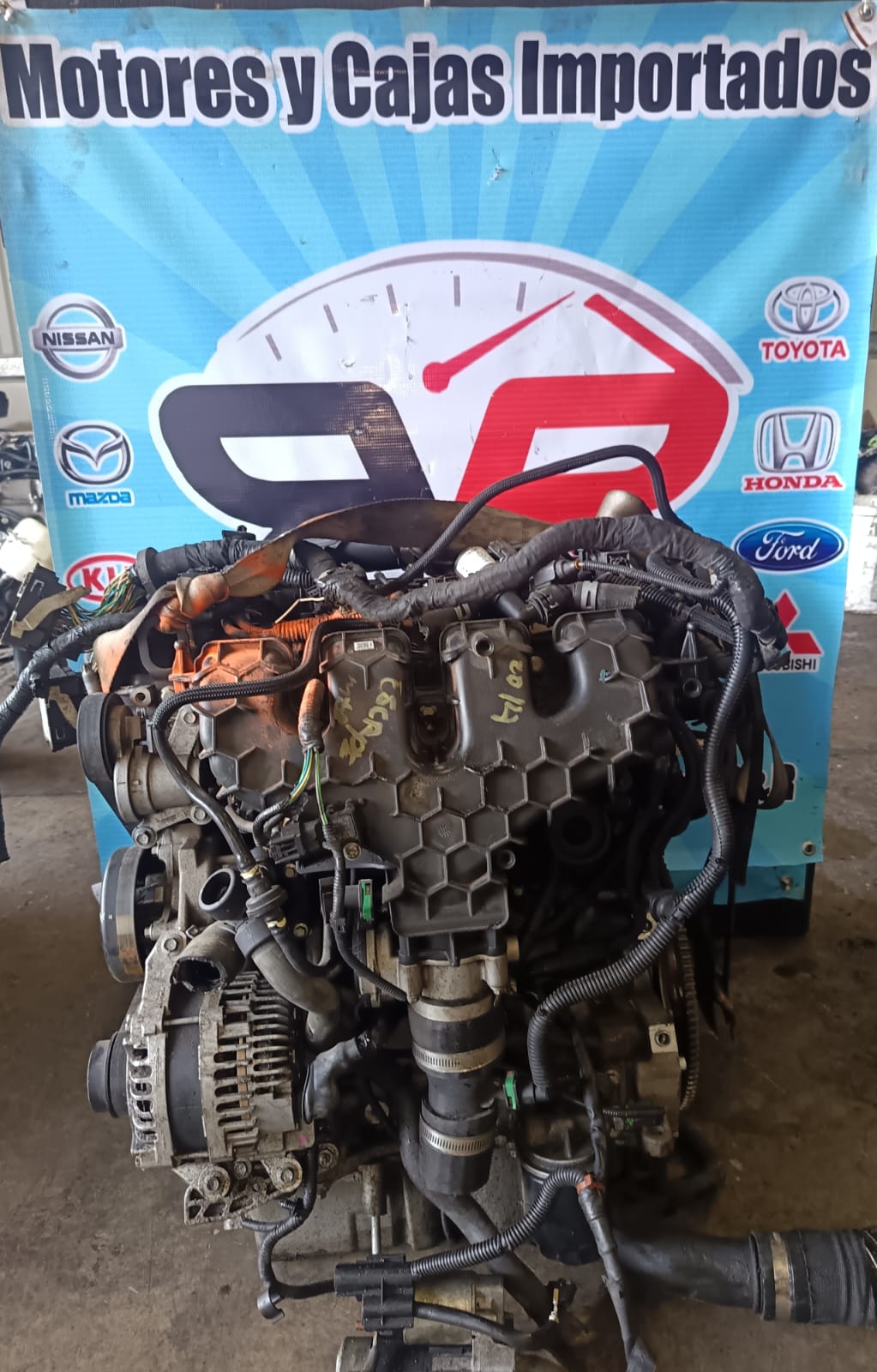 MOTOR EUB92 COMPLETO TURBO FORD ESCAPE2014 ESC14C2901