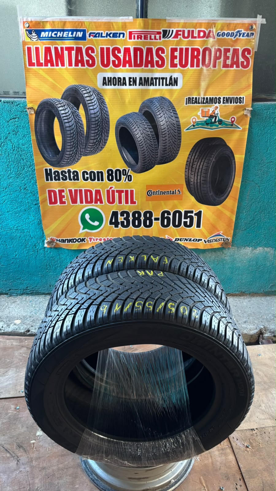 PAR DE LLANTAS 205/55/16 FALKEN