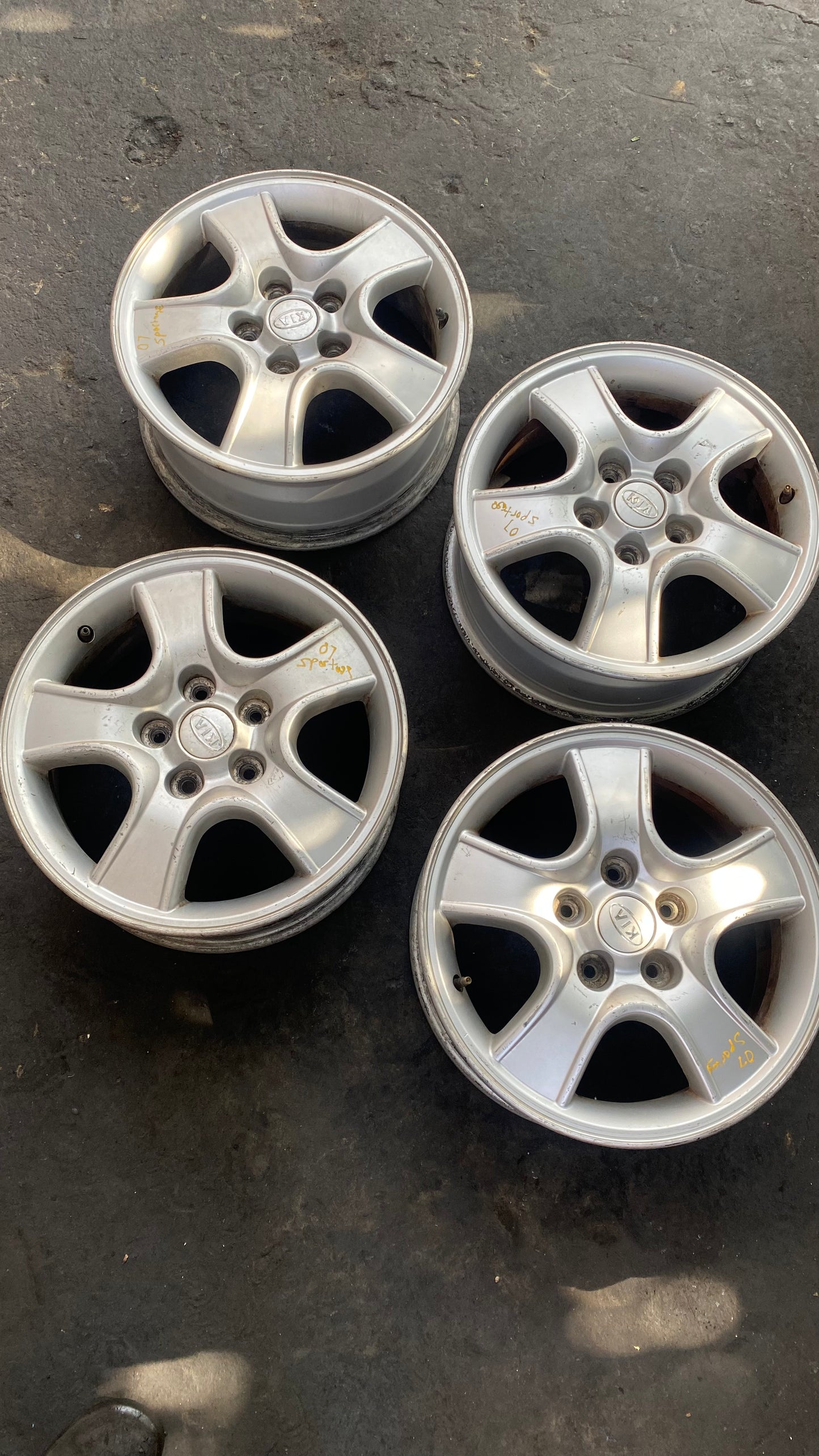 JUEGO DE AROS KIA SPORTAGE 2007