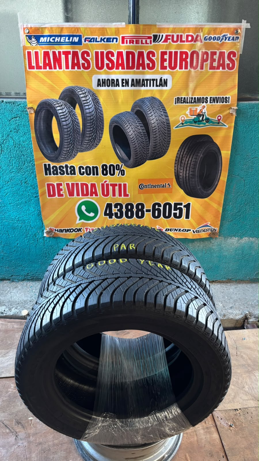 PAR DE LLANTAS 215/55/16 GOOD YEAR