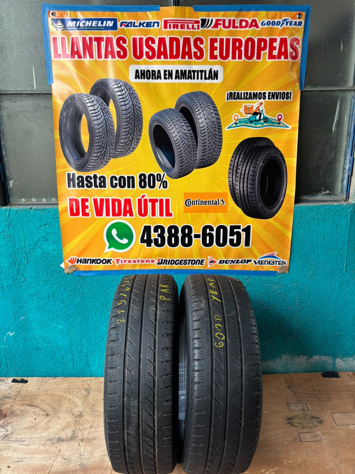 PAR DE LLANTAS 215/65/16 GOOD YEAR