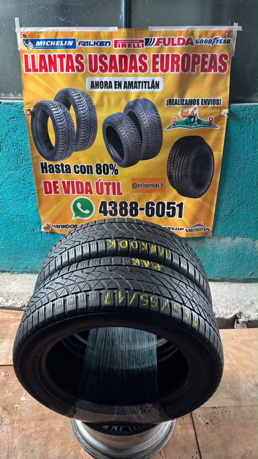 PAR DE LLANTAS 215/55/17 HANKOOK