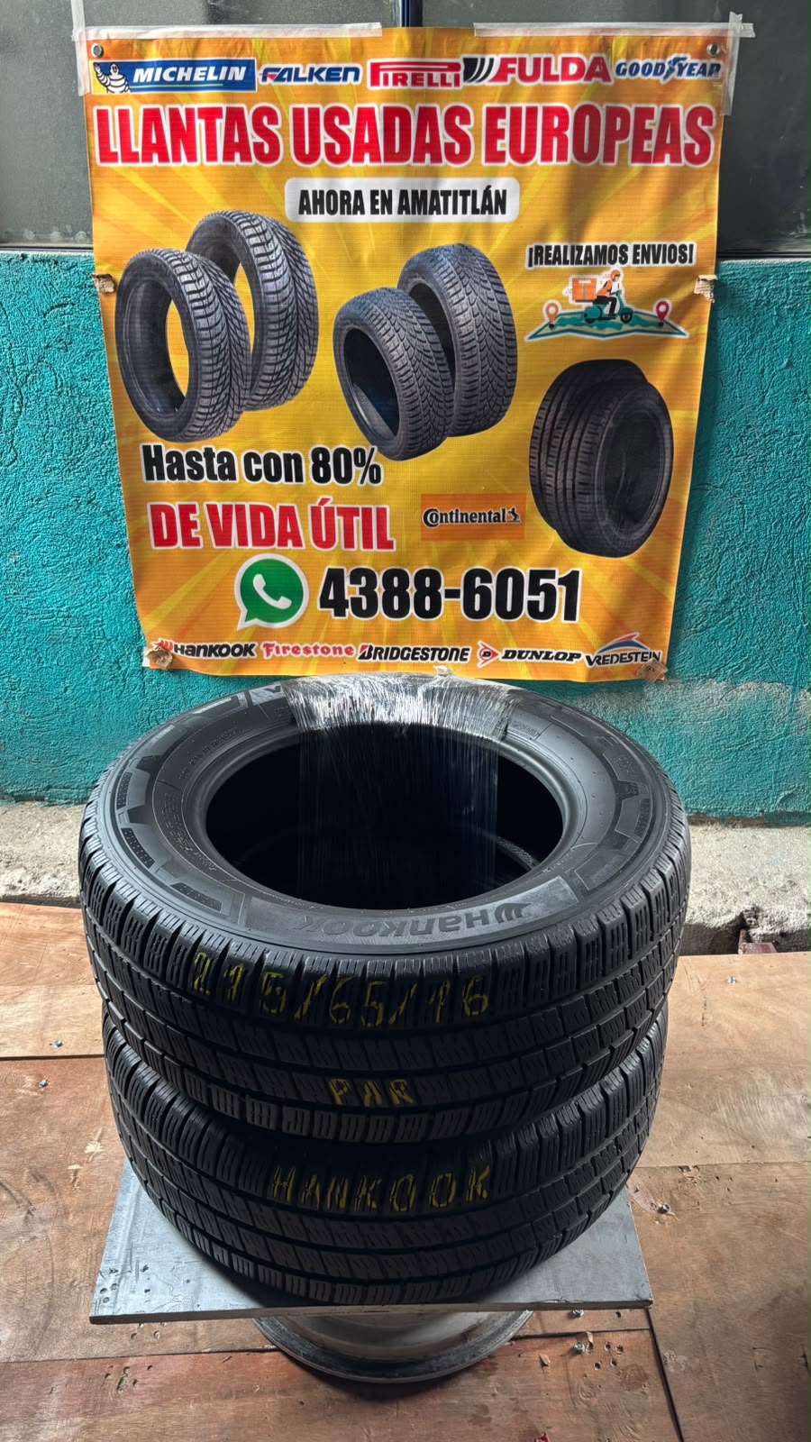 PAR DE LLANTAS 215/65/16 HANKOOK