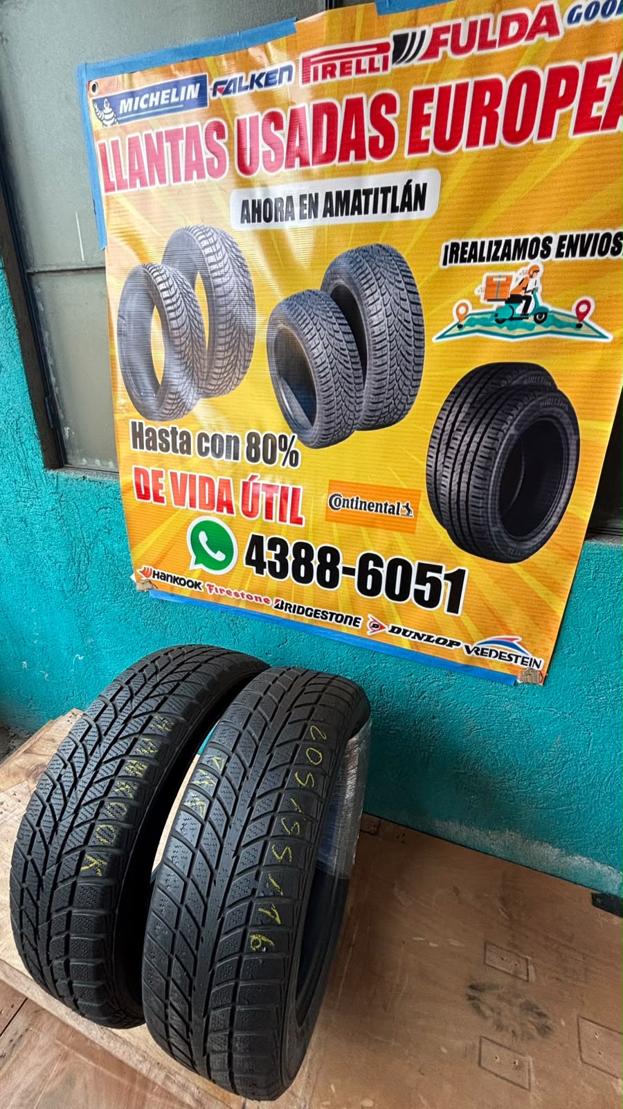 PAR DE LLANTAS 205/55/16 HANKOOK