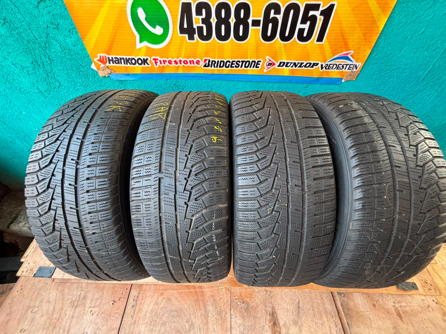 JUEGO DE LLANTAS 215/55/16 HANKOOK