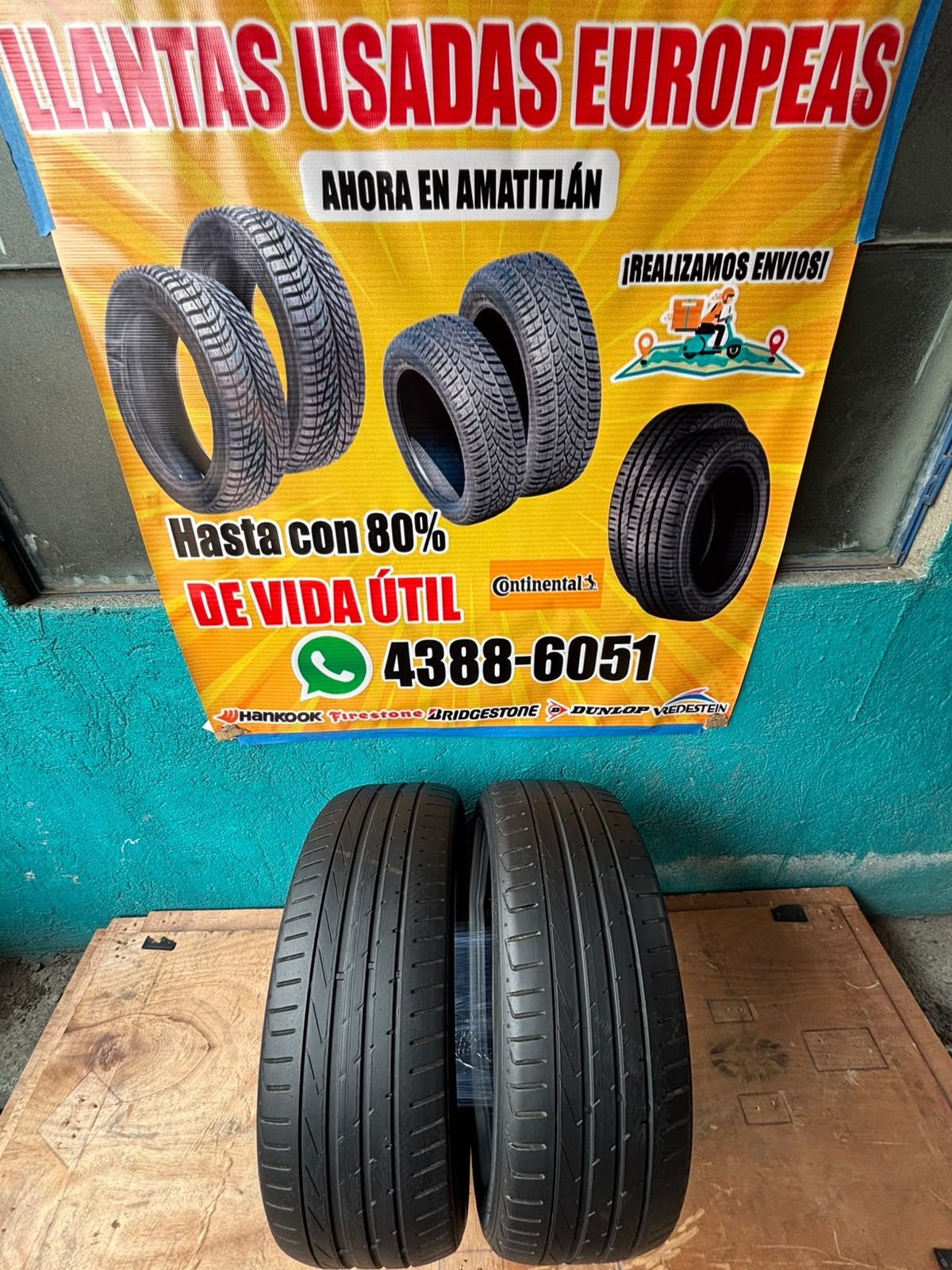 PAR DE LLANTAS 225/45/17 HANKOOK