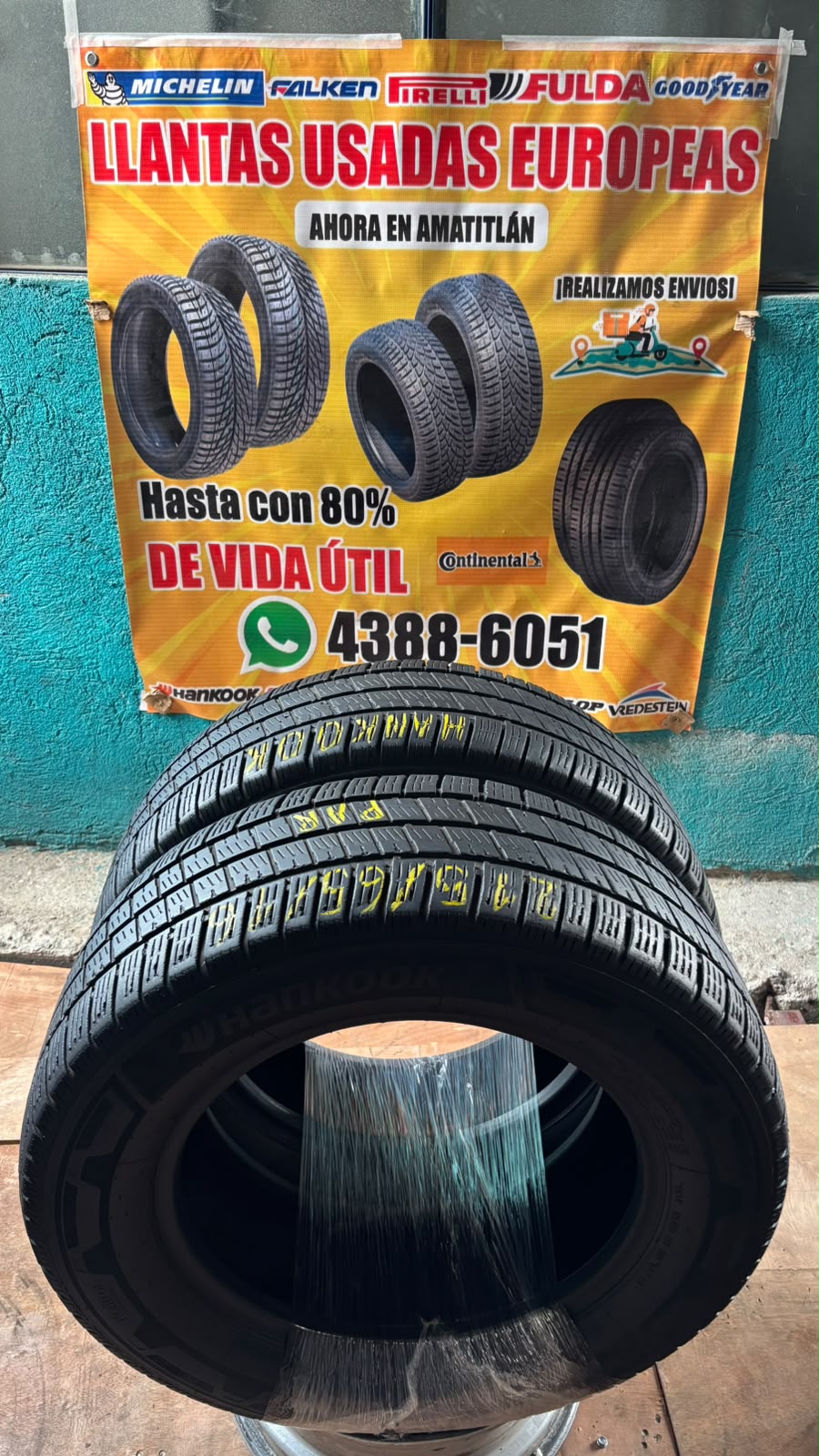 PAR DE LLANTAS 215/65/16 HANKOOK