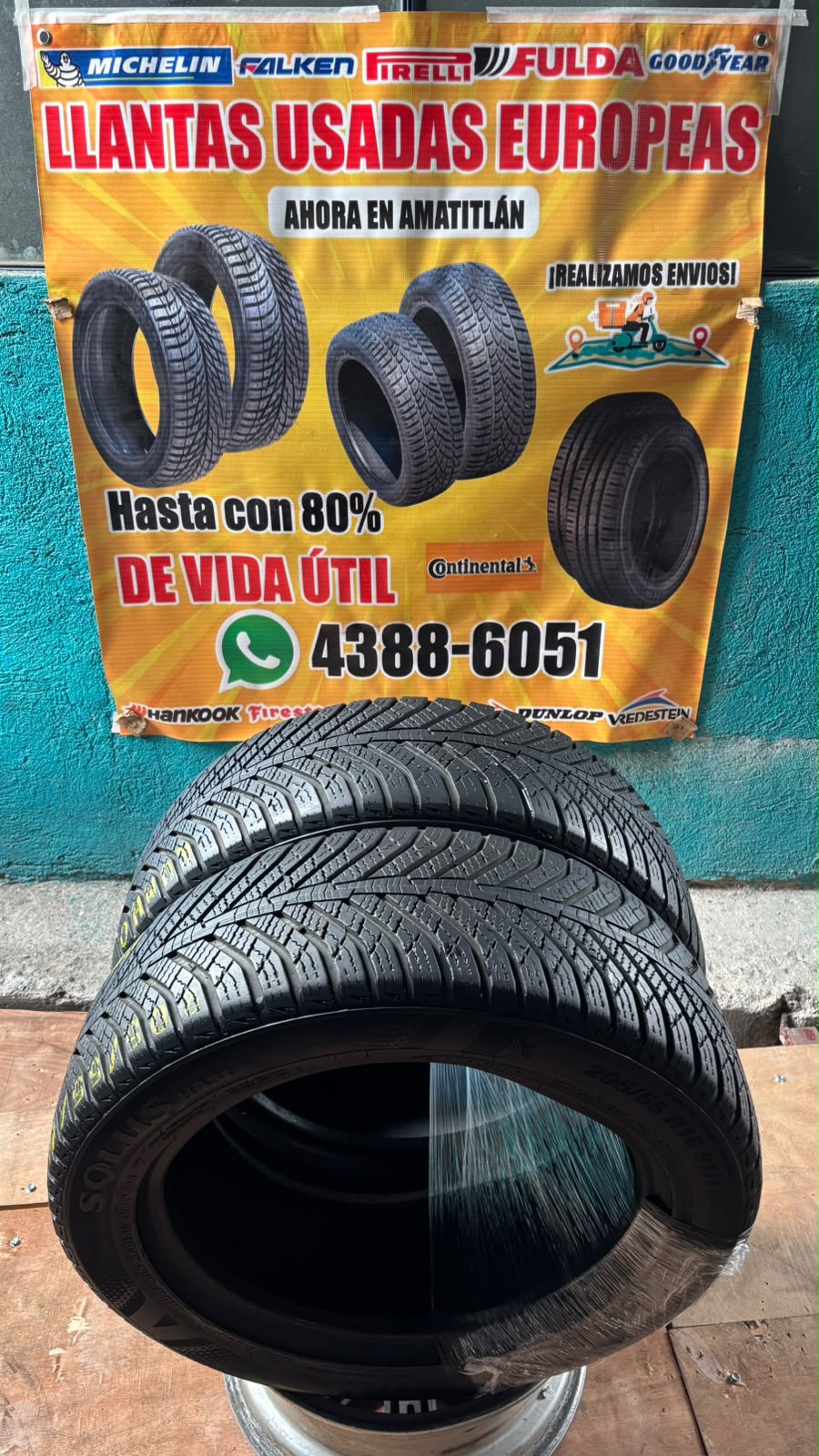PAR DE LLANTAS 205/55/16 KUMHO