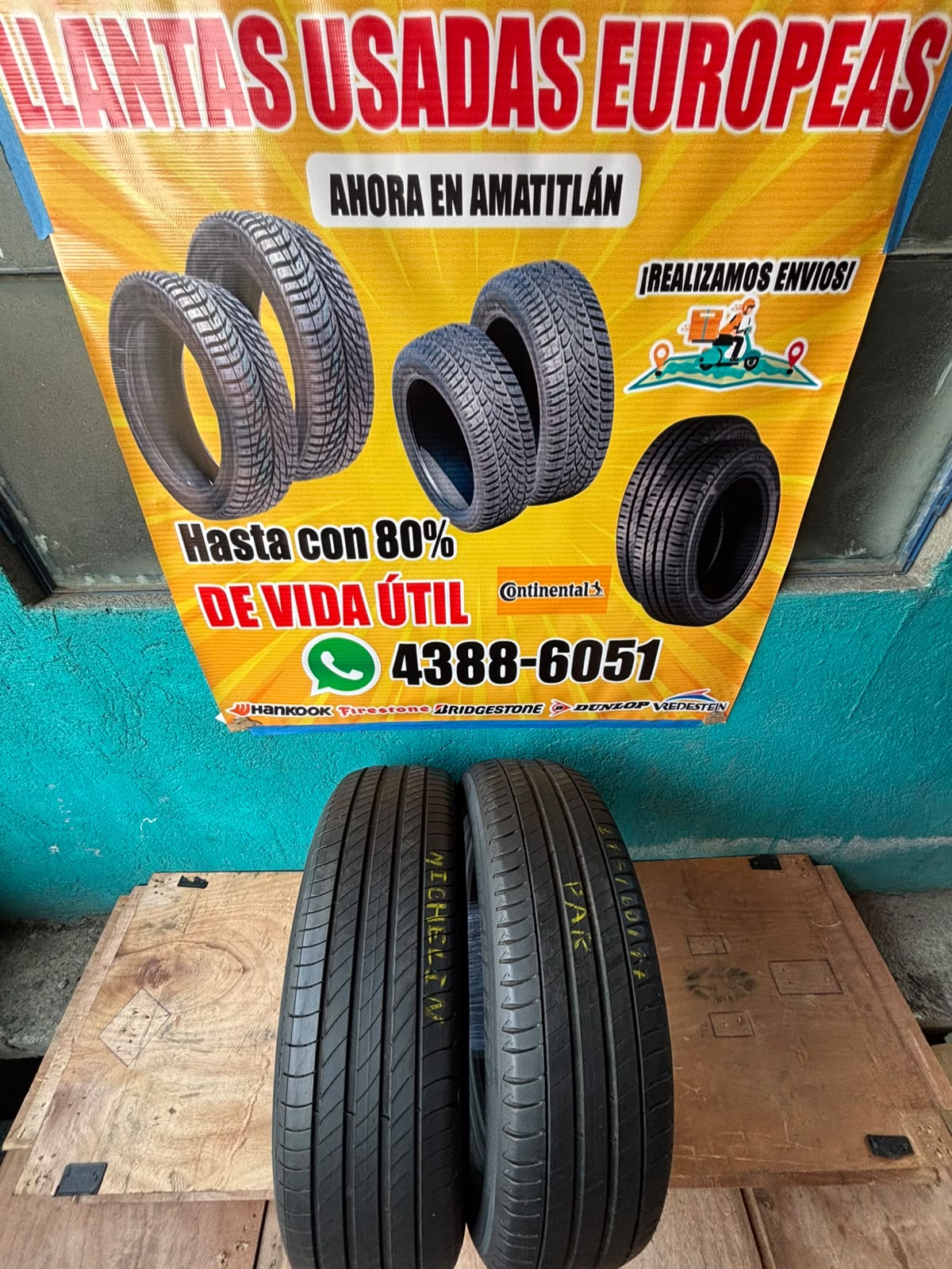 PAR DE LLANTAS 215/60/17 MICHELIN