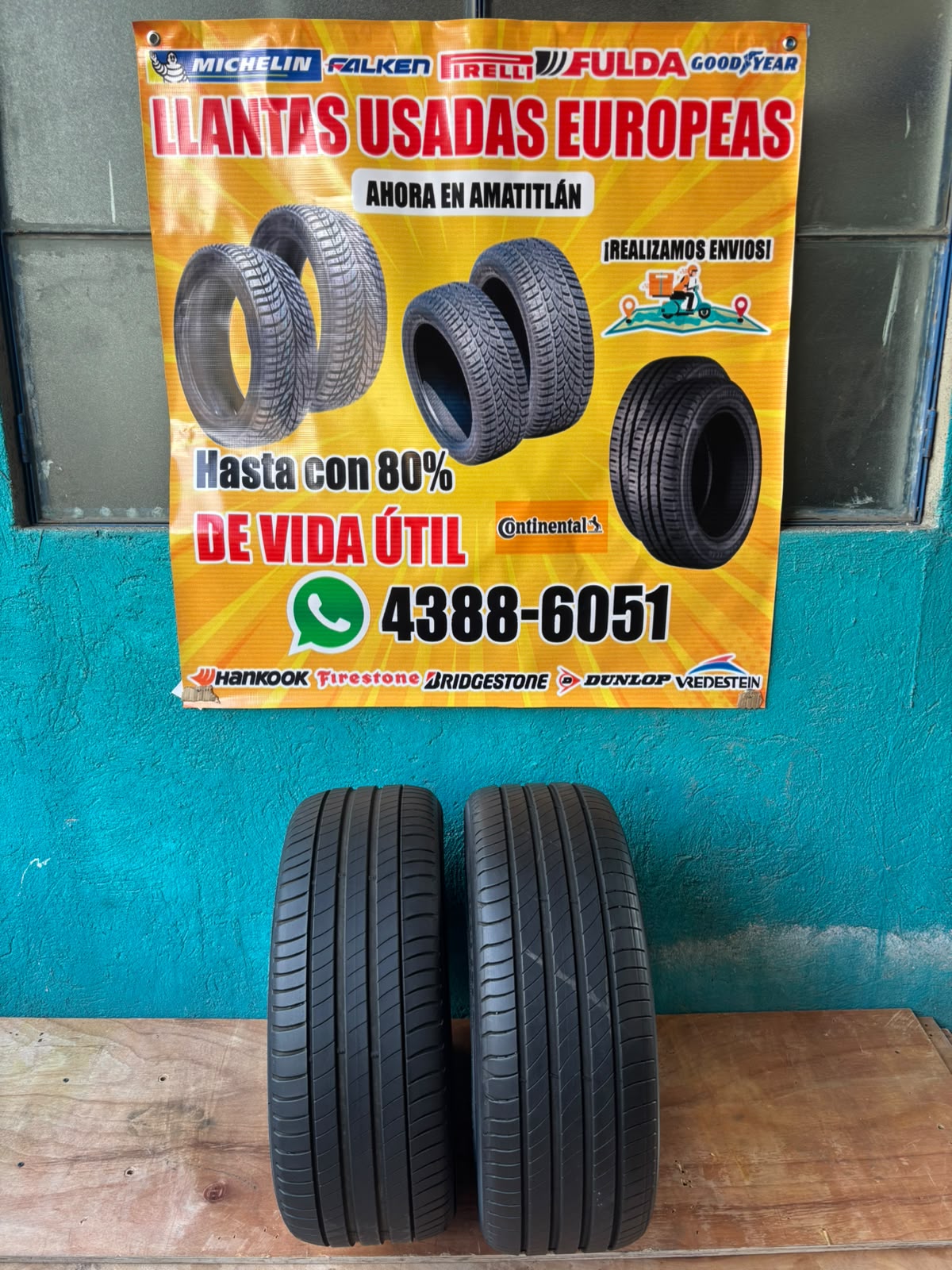 PAR DE LLANTAS 225/45/17 MICHELLIN