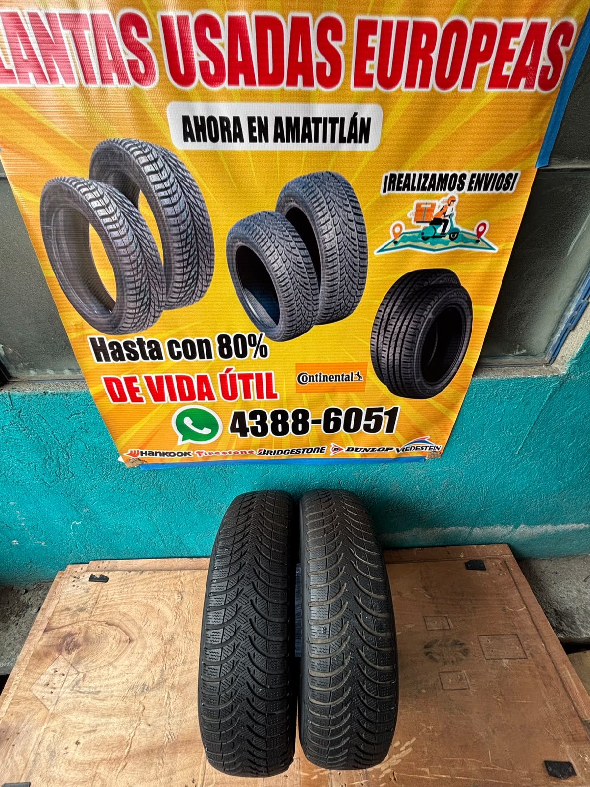 PAR DE LLANTAS 195/65/15 MICHELLIN