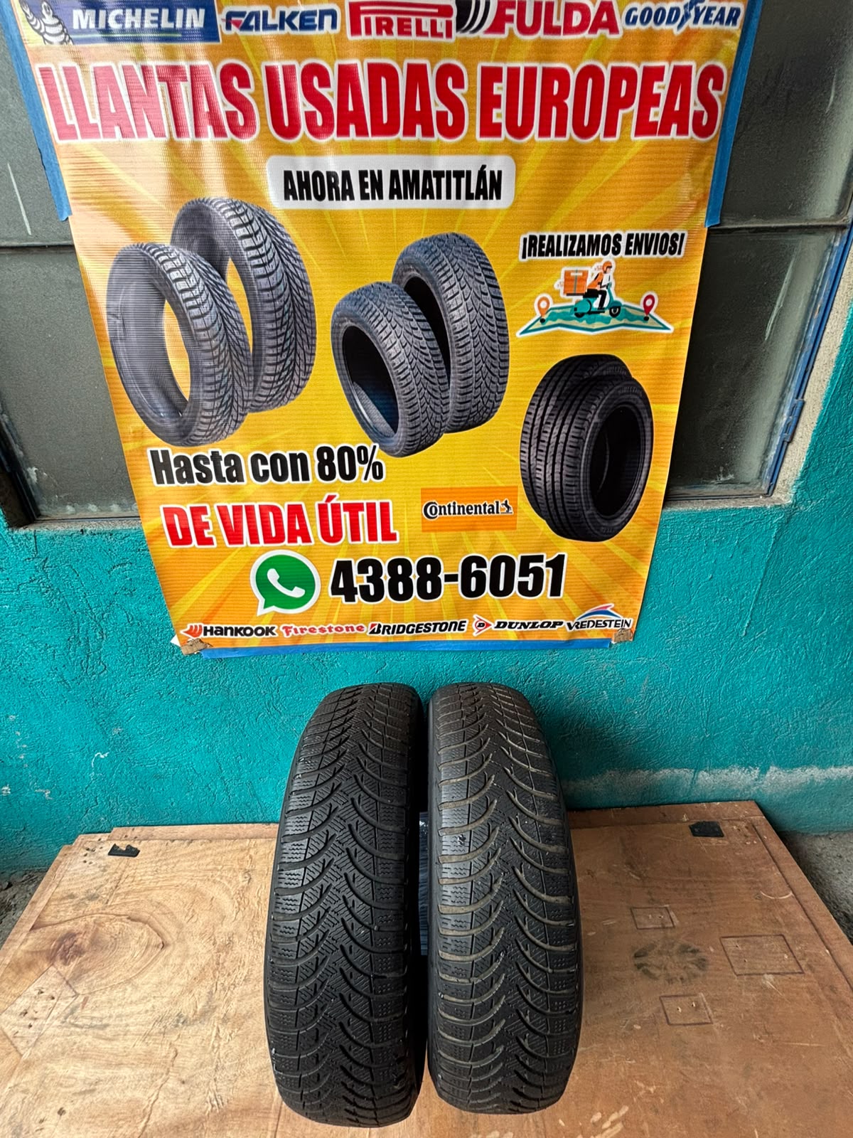 PAR DE LLANTAS 195/65/15 MICHELLIN