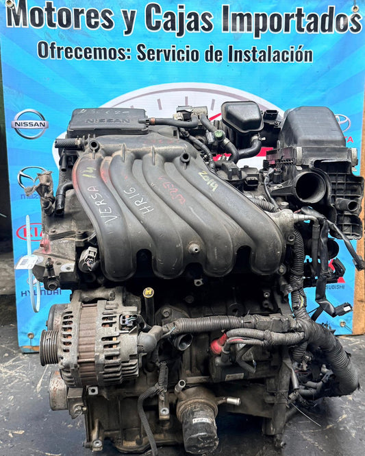 MOTOR HR16 COMPLETO NISSAN VERSA 2013 1.6 VER13C1401