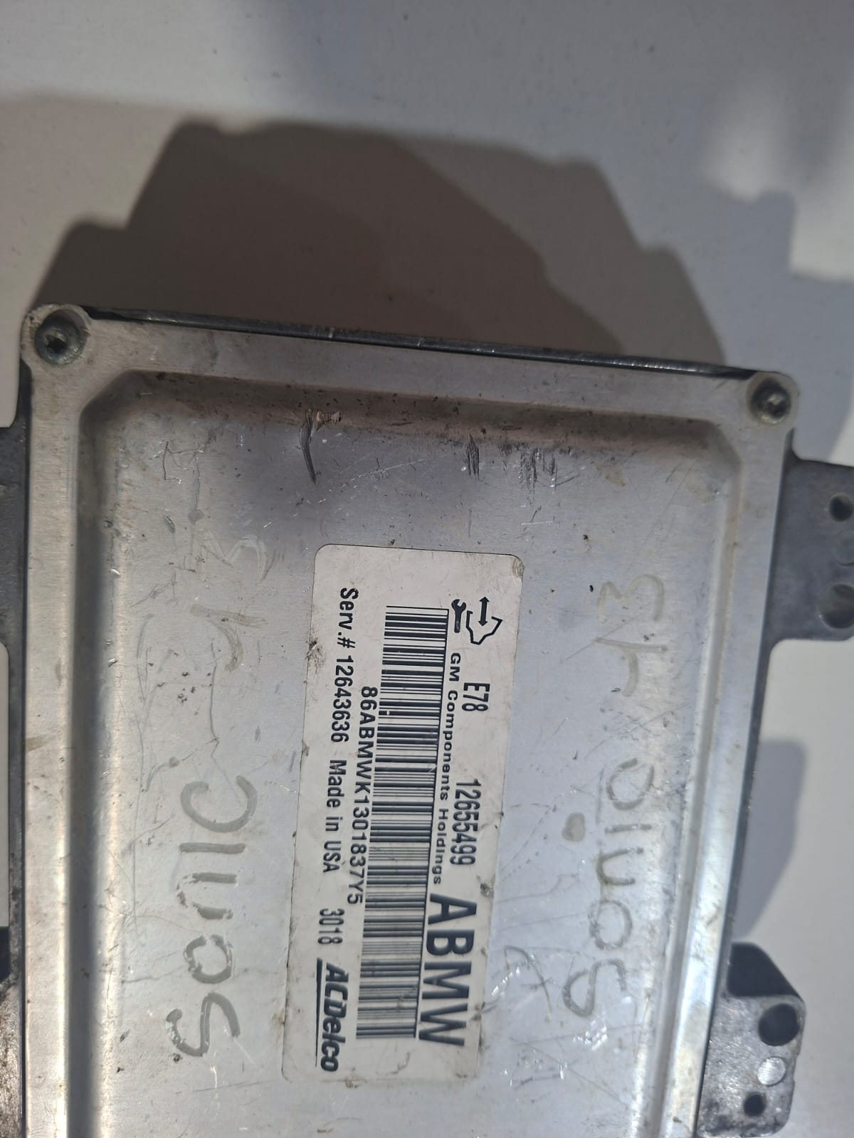 COMPUTADORA CHEVROLET SONIC 2013 E78 12655499