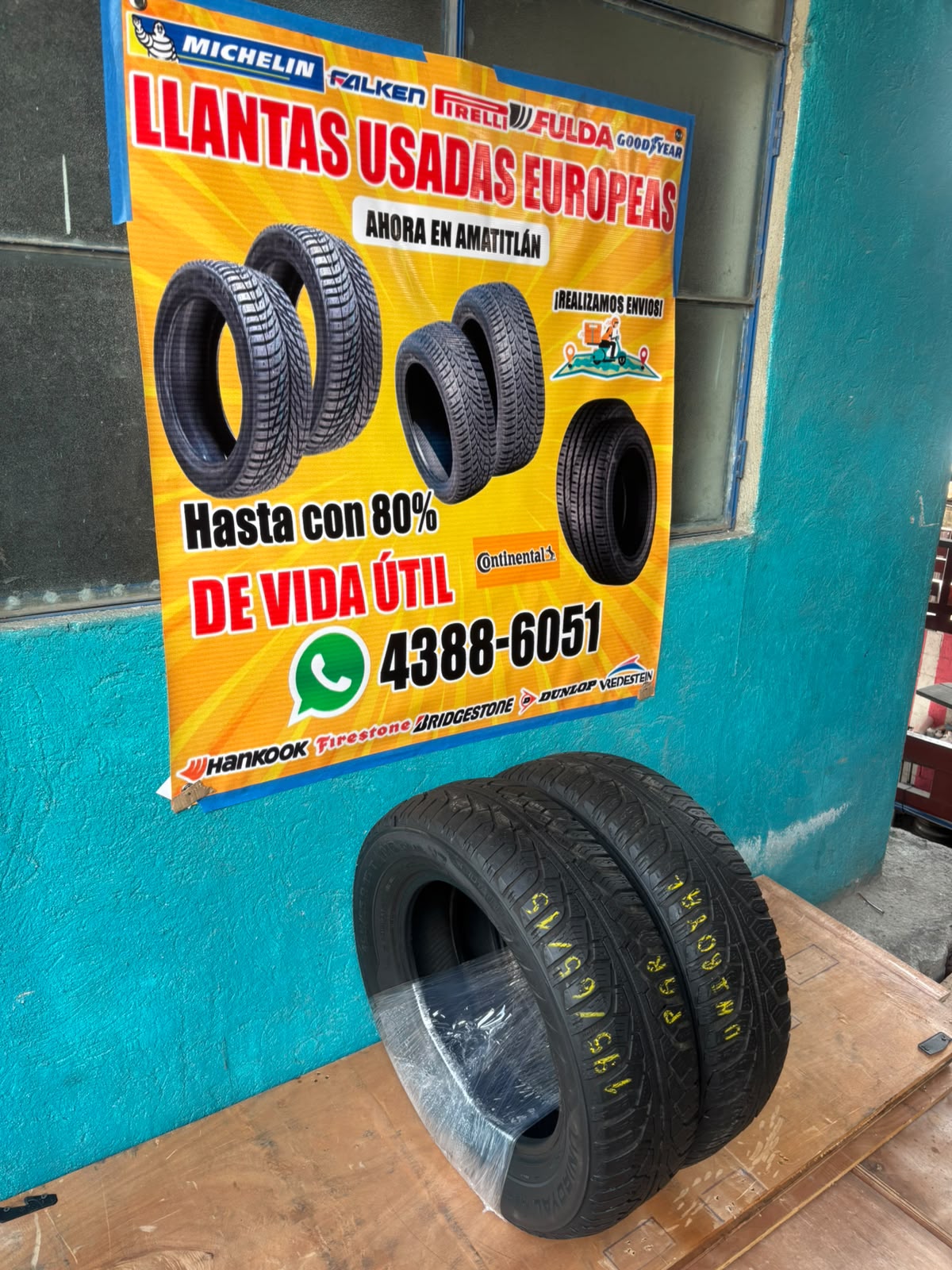 PAR DE LLANTAS 195/65/15 UNIROYAL