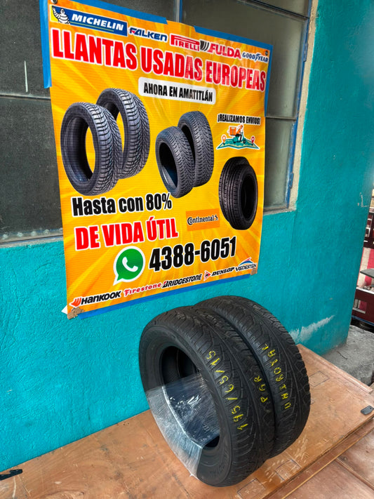 PAR DE LLANTAS 195/65/15 UNIROYAL
