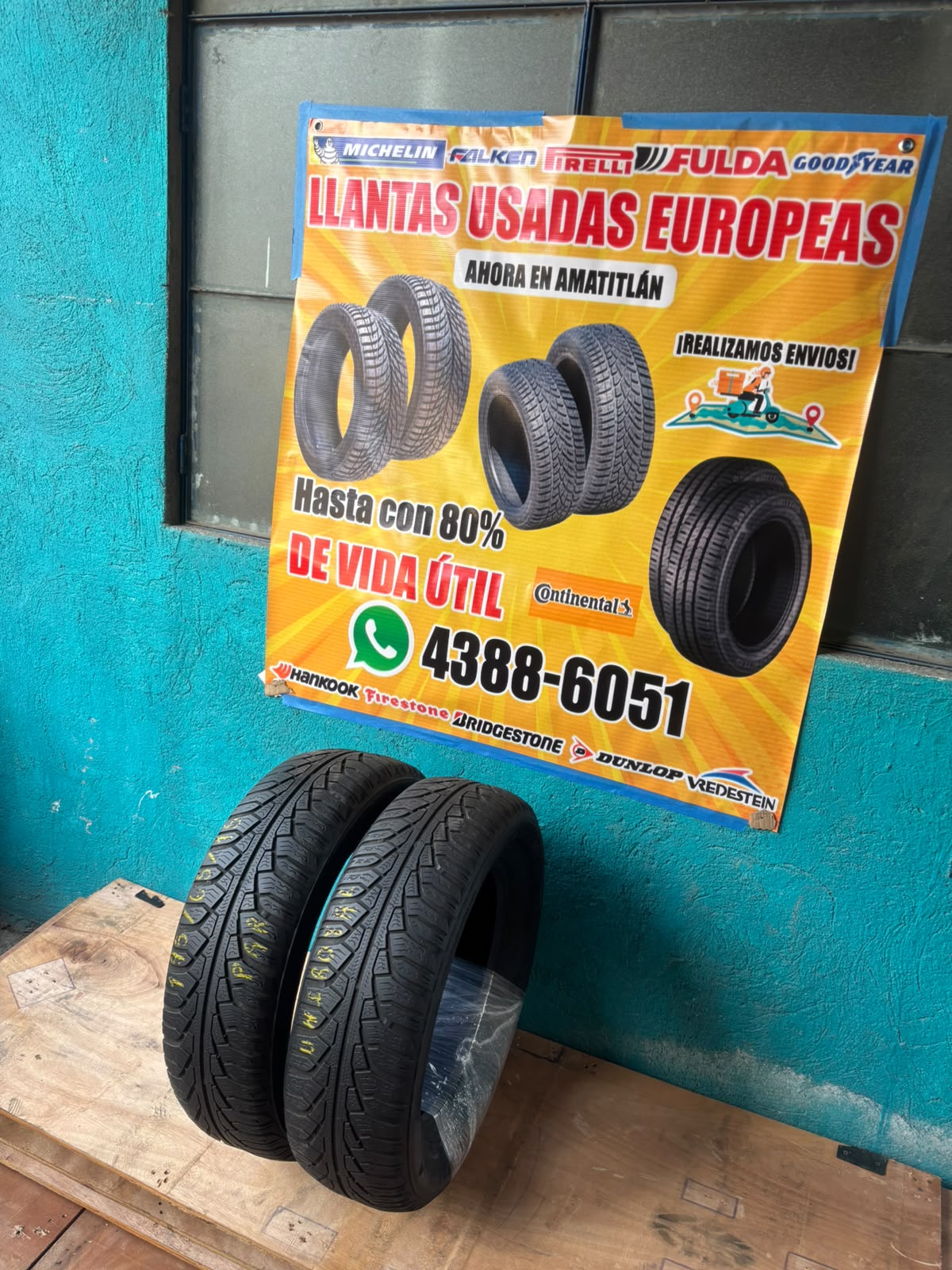 PAR DE LLANTAS 195/65/15 UNIROYAL