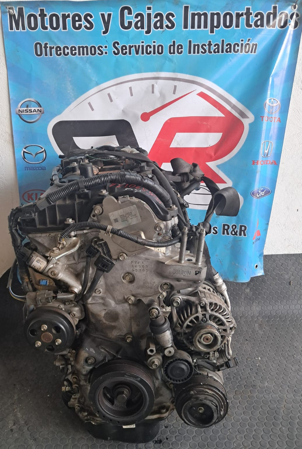 MOTOR PY MAZDA CX9 2017 2.5  COMPLETO TERMOSTATO ELÉCTRICO
