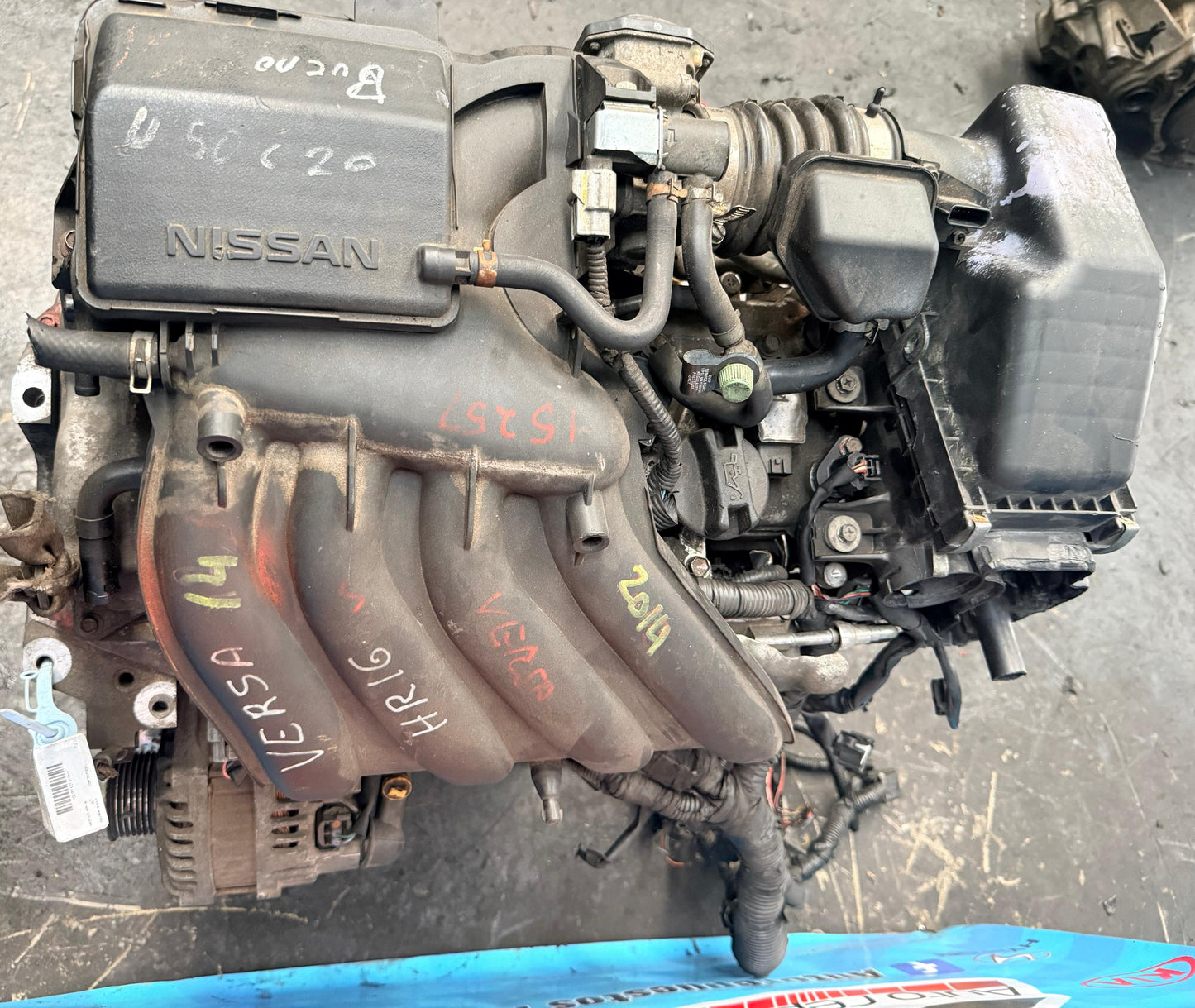 MOTOR HR16 NISSAN CUBE 2011 COMPLETO (2 INYECTORES POR CILINDRO)